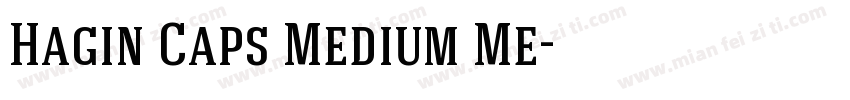 Hagin Caps Medium Me字体转换